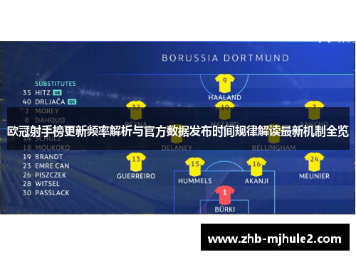 欧冠射手榜更新频率解析与官方数据发布时间规律解读最新机制全览